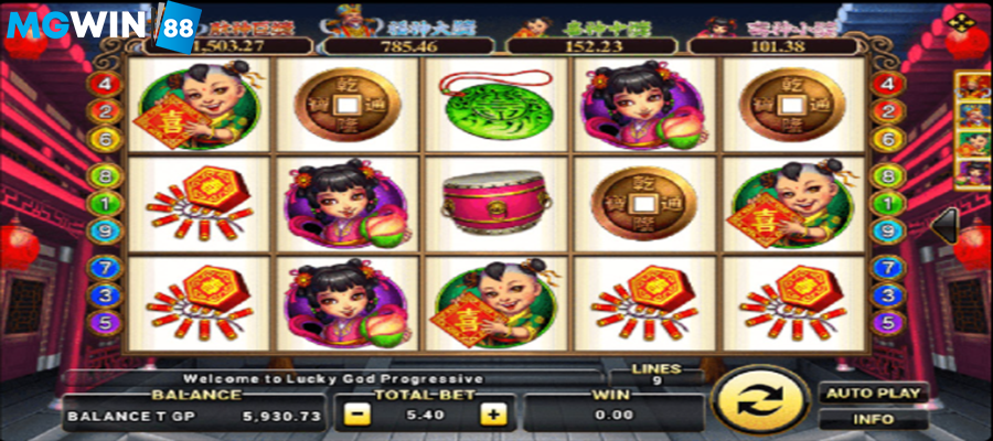 mgwin88 Slot Lucky God Progressive