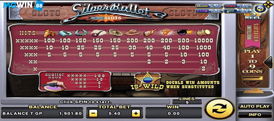 MGWIN88 Slot Silver Bullet